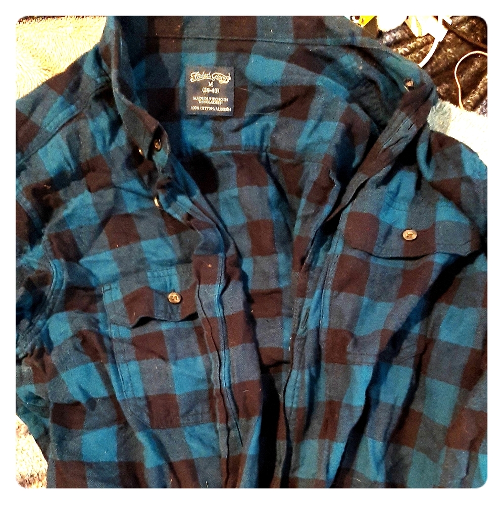 Faded Glory Mens Flannel size M